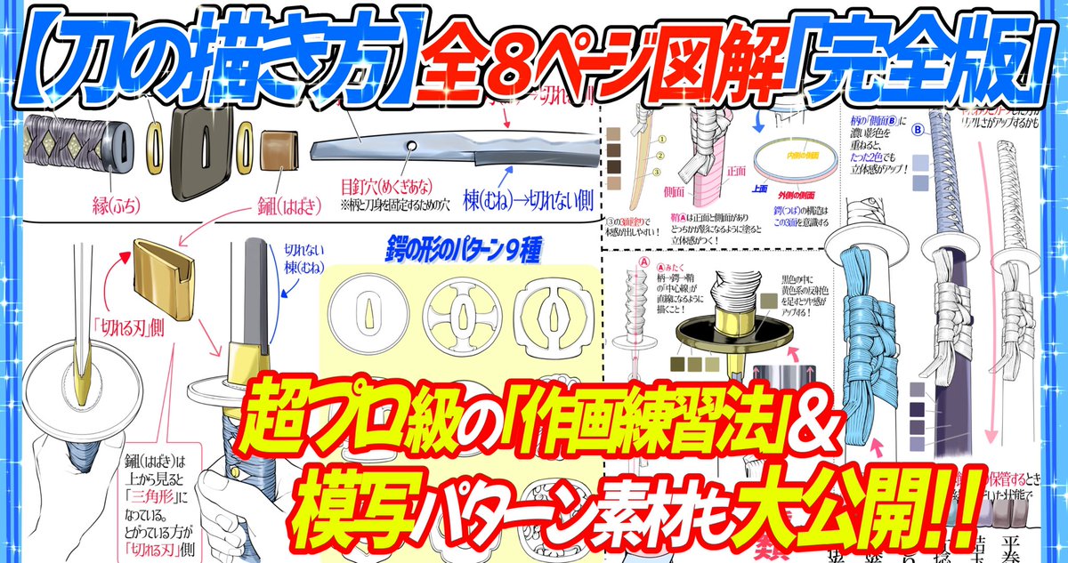 吉村拓也 イラスト講座 En Twitter 本日15時に新作公開します 特化型 刀の描き方 完全版 を Fanbox限定公開 します T Co Ukiqptxkj5 全8ページの楽しい図解講座 で たっぷり勉強できます カッコいい刀が描きたい 刀 吉村拓也 イラスト講座 En Twitter 本日15時に新作公開します 特化型 刀の描き方 完全版 を Fanbox限定公開 します T Co Ukiqptxkj5 全8ページの楽しい図解講座 で たっぷり勉強できます カッコいい刀が描きたい 刀