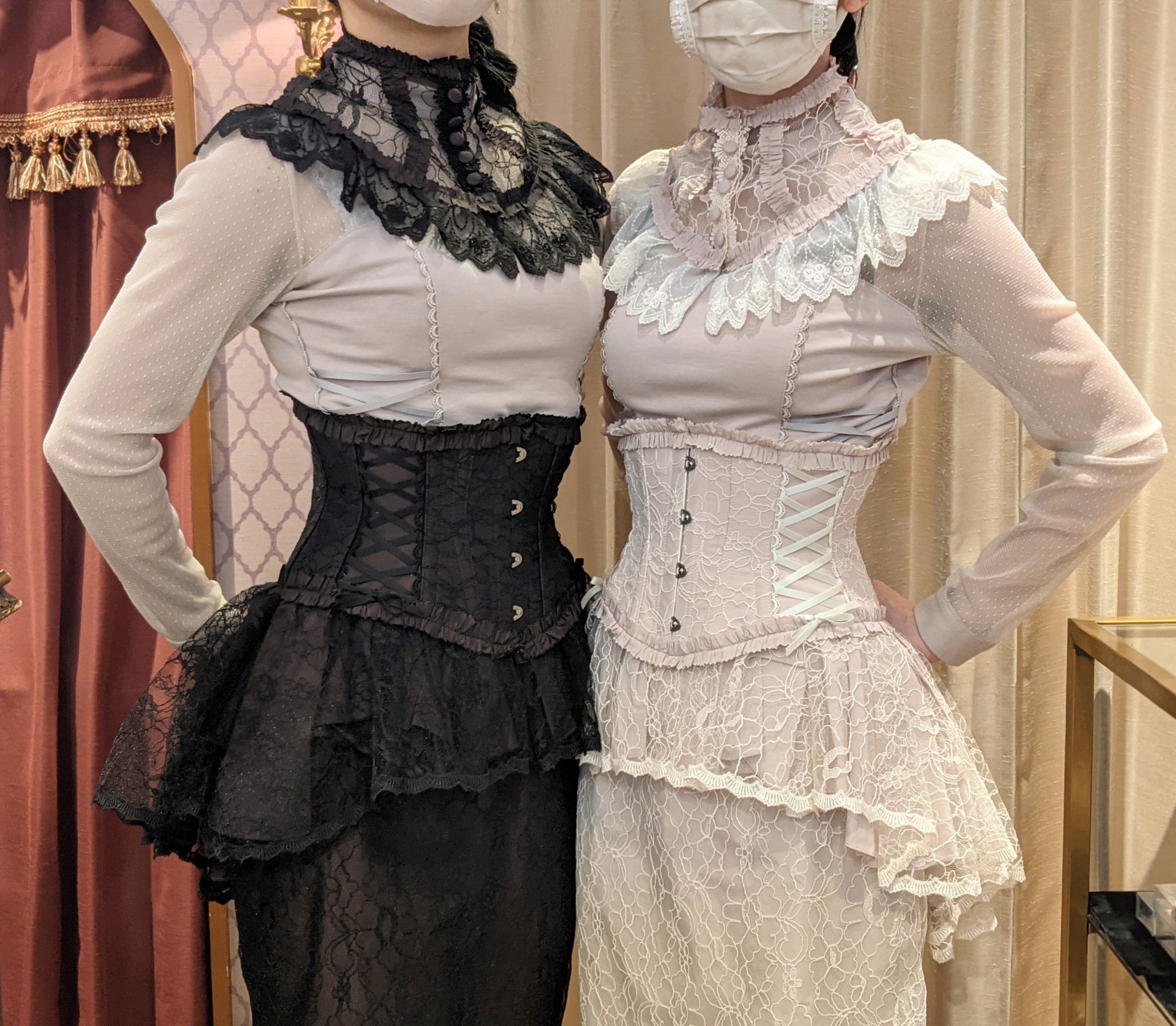 rucheミニショートコルセット size3即納可能】Dorothy ミニショートコルセット（ブラック
