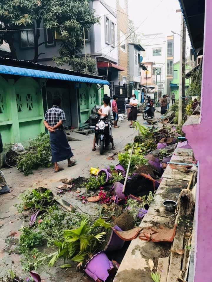86 st. 36 x 37 , Mandalay .
Yesterday Night : The terrorist group raided the Shan Wine quarter , Mandalay and cruelly destroyed everything as the shown pictures.
UNSC ACT NOW
#WhatsHappeningInMyanmar 
#WeNeedR2PInMyanmar 
 #Mar12Coup