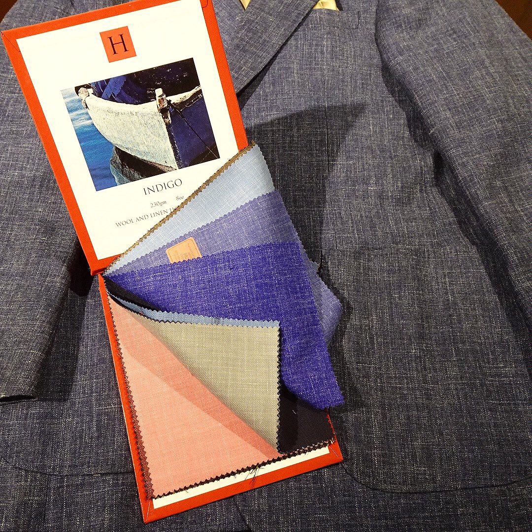 noma56's tweet image. 英国・ハリソンズ INDIGOコレクション、wool &amp;amp; linen 素材でしなやかな肌触りのインディコブルー・ジャケットです。

#bespoketailoring #bespokejacket #harrisonsofedinburgh #indigo #インディゴジャケット 
#mt