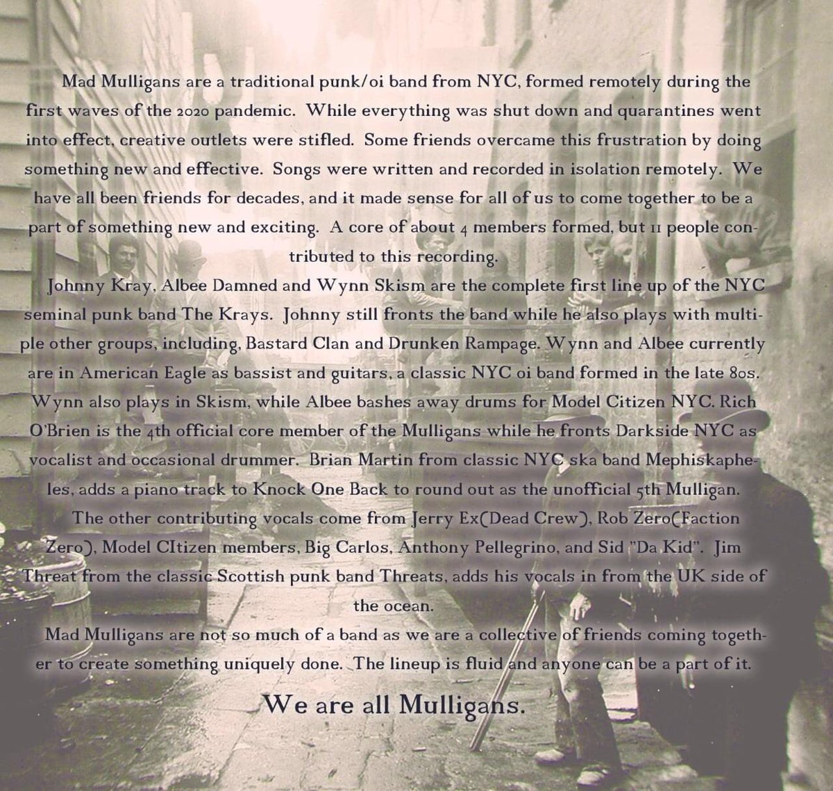 dammitrecords71's tweet photo. New cd release out on 22nd March. Pre-order available soon. This is the inside information page. #madmulligans #dammitrecords #newrelease #newcdrelease #punk #streetpunk #oi! https://t.co/424qM5FApk