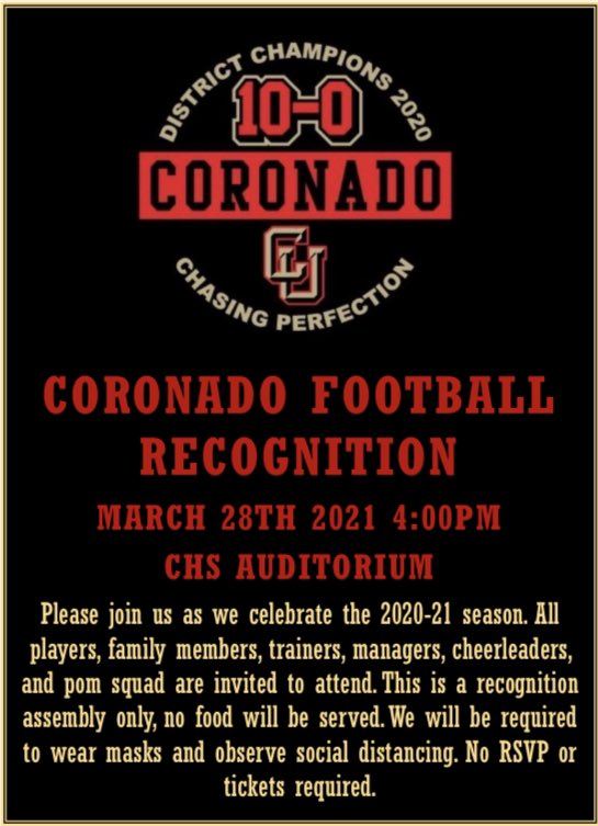 Coronado HS Athletics tweet media