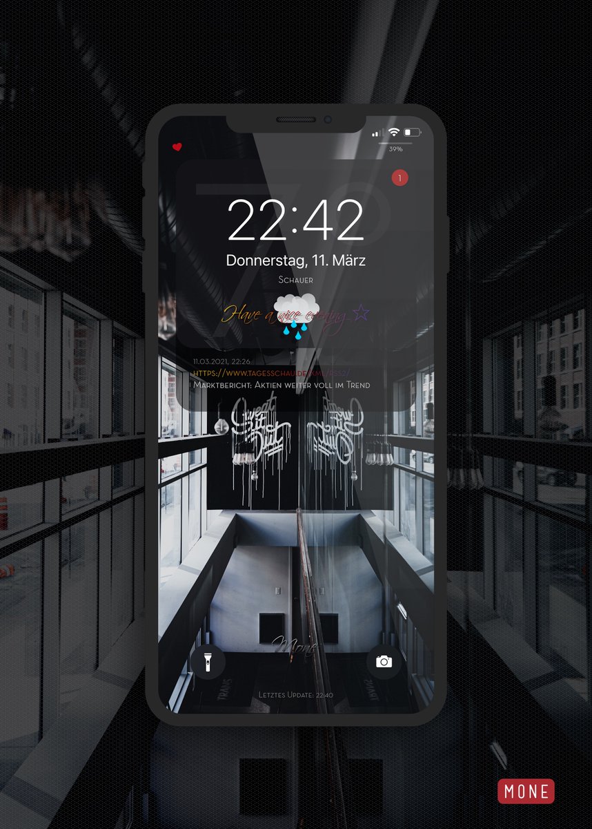 kleinmone's tweet image. Not much time today .. edited a little bit my fav LS 🤍

WeatherLite V3.1 by @thewaytozion 
Wallpaper by Logan Weaver via @unsplash 

#iOS145beta3 #nojailbreak #WeatherLiteV3 #shortcuts