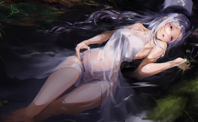 しべさんを川に流してる絵ですね 