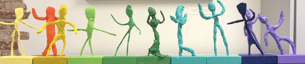 ArtEthridge's tweet photo. I am amazed at 5th grades 1st attempt at sculptures🤩 What a display #lisd #ThursdayThoughts #creativesce @creativeSCE #underthesce #lisdart #kidsneedart #STEAM #art #elementaryart #elementary #lisdlearns #kidsembrace #advocateforart https://t.co/V6691JhV1D