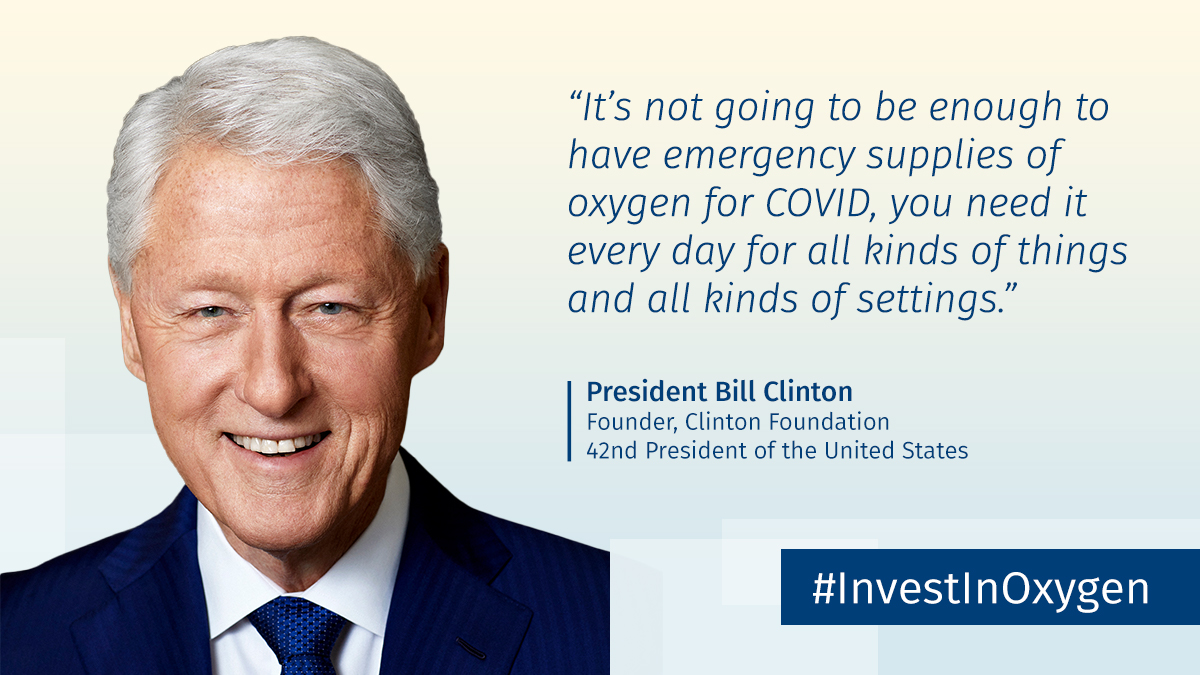 The time to #InvestInOxygen is now. The need is enormous, we have the technology, people, partners, and policy momentum and #COVID19 presents a unique opportunity. We must act now! #OxygenForAll