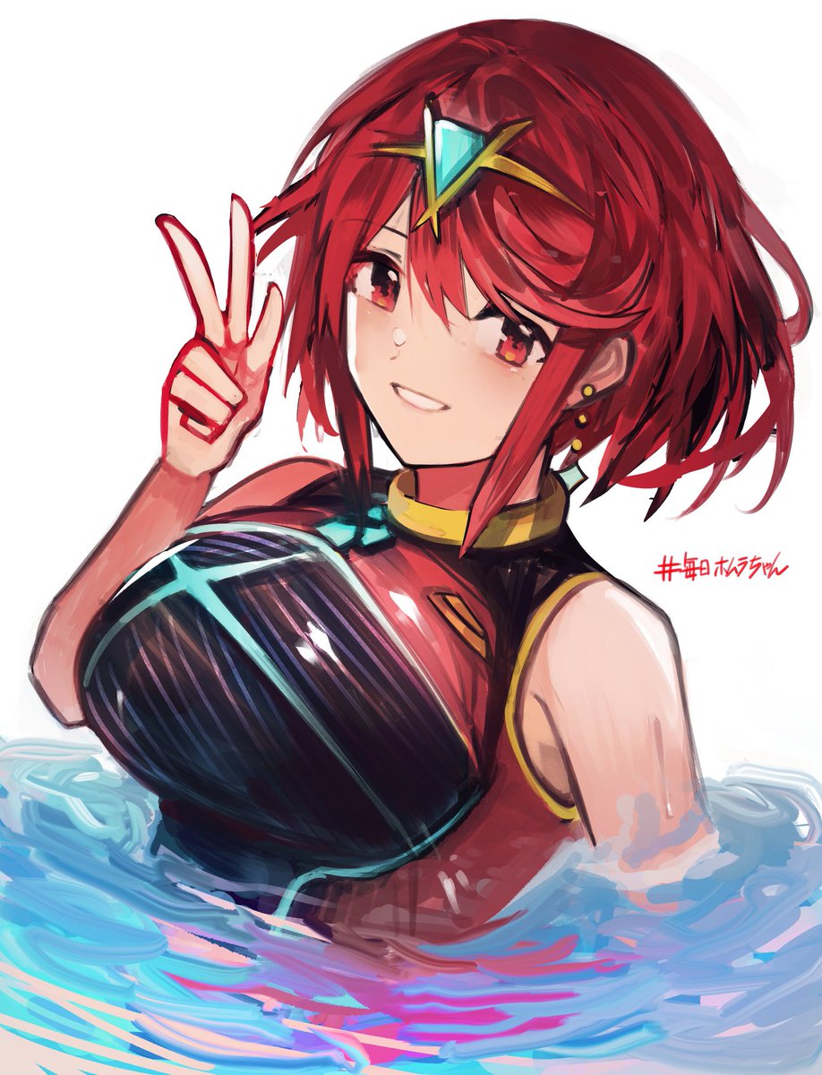 pyra_(pro_swimmer)_(xenoblade) ,ホムラ(ゼノブレイド2) 「水着ホムラちゃん詰め合わせセット 」|tarboのイラスト