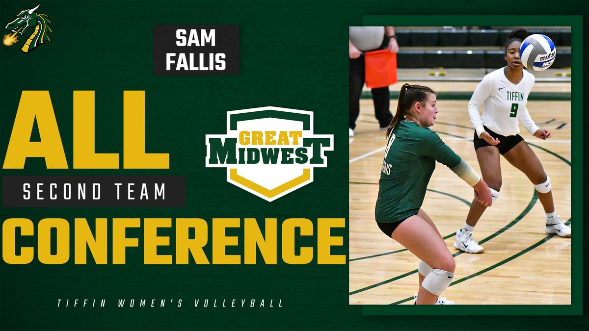 gotiffindragons's tweet photo. Sam Fallis Gets GMAC Second Team All-Conference Nod!!  🏐🐉🐲 #gogons #TUnation @TiffinVB 

Full Release: https://t.co/wHkJK7mekP https://t.co/RjMpx6VVNc
