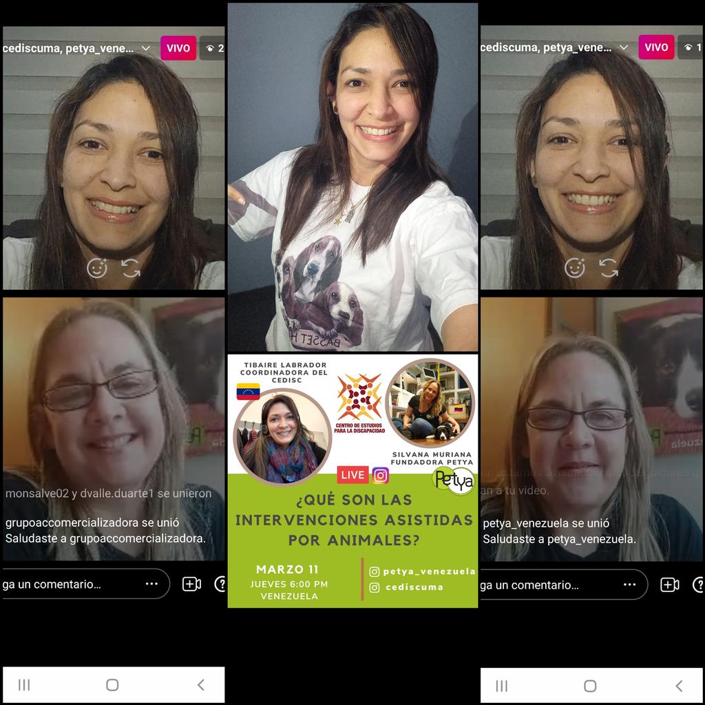 TibaLabrador's tweet image. Misión cumplida en el Live sobre Intervenciones Asistidas por Animales entre CediscUMA y #Petya. Pueden disfrutarlo por la cuenta de Ig del @CediscUMA