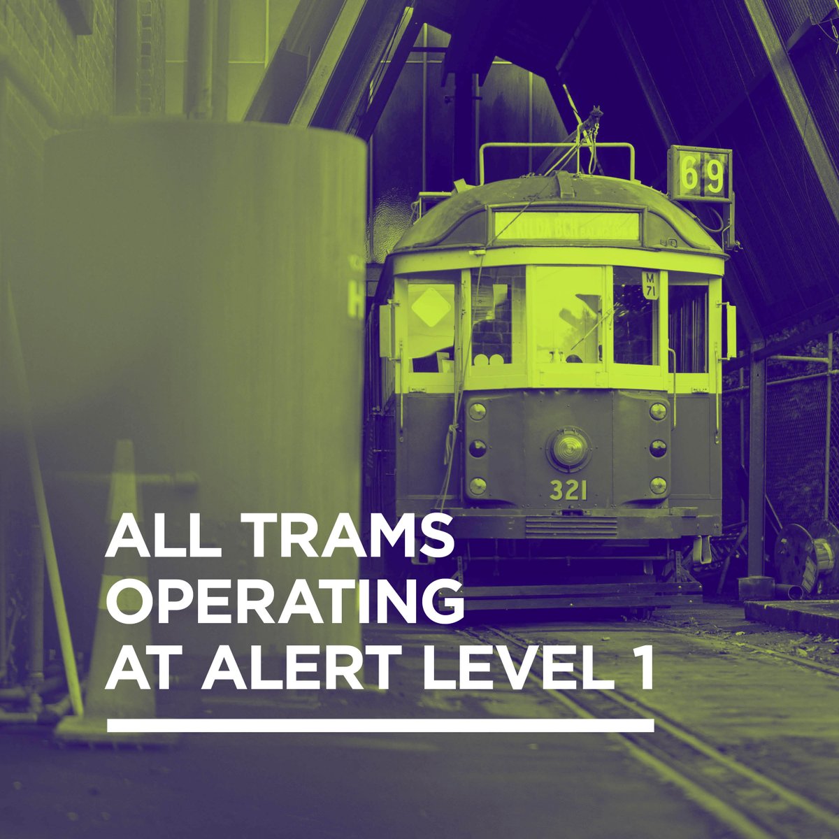 MOTAT_NZ's tweet photo. All aboard! Following the Government’s announcement of Alert Level 1, our trams will be up and running from Saturday morning. The Dockline Tram at Wynyard Quarter will resume service on Sunday, right in time for the America's Cup racing! https://t.co/W6F9ZzuHuK