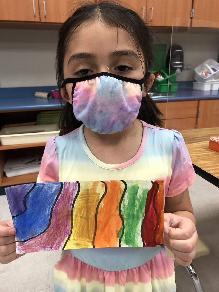 Mrs_GuajardoArt's tweet photo. Kindergarten painted today using a crayon resist technique. #CFISDSpirit #RobisonStrong #crayonresist 
 #cfisdart #CFISDFineArts
#artmatters #artadvocate https://t.co/AGDfk9NOQV