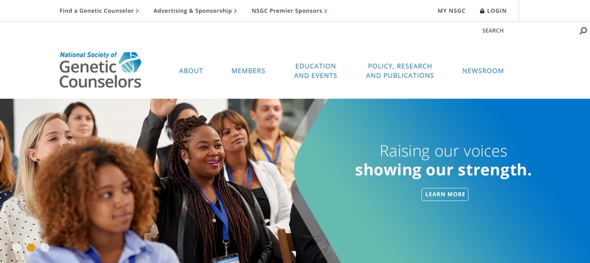 The new websites are here! We're excited to launch the new NSGC website and patient-facing site, About Genetic Counselors. Members, be sure to update your membership profile and take advantage of the new and exciting changes: bit.ly/2PPsccp #GCChat