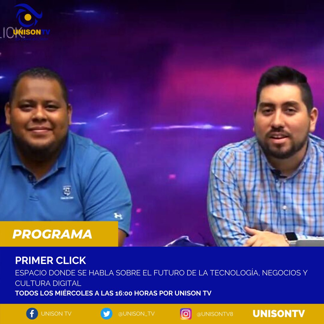 Unison_TV's tweet photo. PRIMER CLICK ▶️

Un programa donde se tocan temas de tecnología, negocios y cultura digital.

¡Sintonízanos por Unison TV! https://t.co/WDREBO0c2P