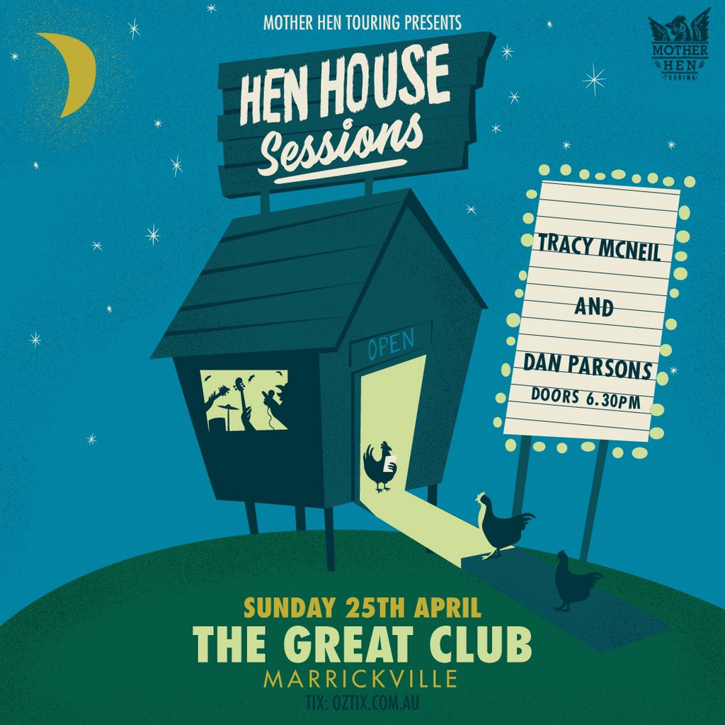 SYDNEY ⚡️Here we come. playing our first ‘Hen House Sessions’ a spectacular DOUBLE BILL W/ <a href="/djparsonsmusic/">Dan Parsons</a> presented by <a href="/touring_hen/">Mother Hen Touring</a> 💛 APRL 25 / BOOK TICKETS: tickets.oztix.com.au/outlet/event/5…