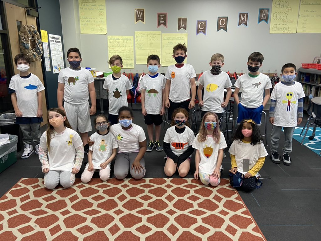 MrsSDonaldson's tweet photo. Finishing another fantastic design challenge. Students worked hard to create T-shirts with a low production cost in order to make the greatest profit. You could feel the excitement in the room! #Engineeringisamazing @canSTEM https://t.co/UIymJsN2SE
