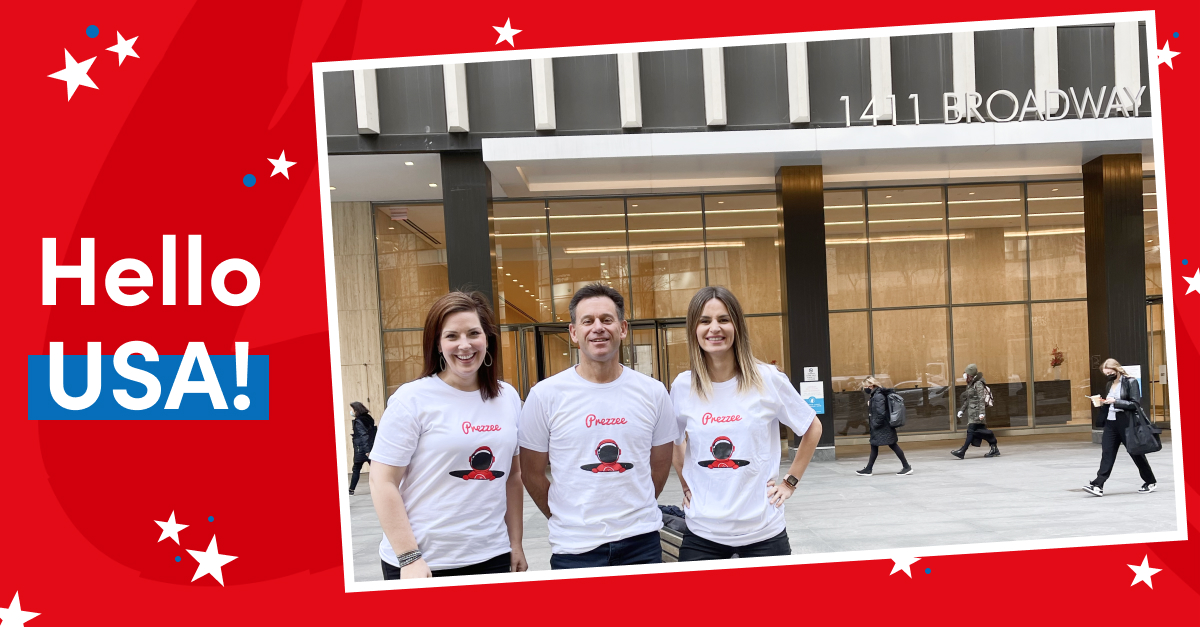 prezzee's tweet photo. Hello Broadway! We're thrilled to announce the opening of our new US Prezzee office in New York. Congratulations to #teamprezzee for achieving another milestone as we expand our global operations!
Join us! International roles available now. Check out: https://t.co/98kiEFzwEY https://t.co/F0muXOKcRE