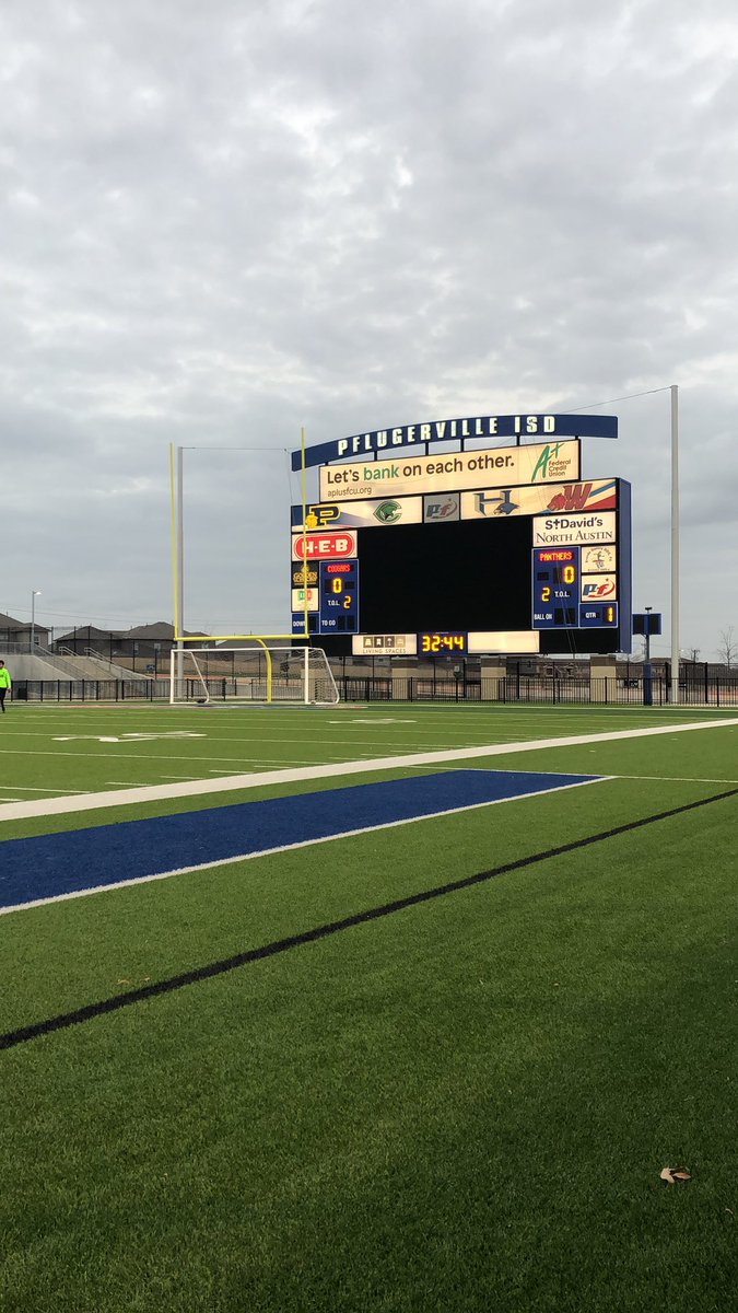 District Match Make Up vs Pflugerville @ the Pfield. Beautiful evening for some futbol. <a href="/JBConnallyHS/">Connally High School</a> <a href="/PfISDAthletics/">PfISD Athletics</a> #EmbraceTheJourney
