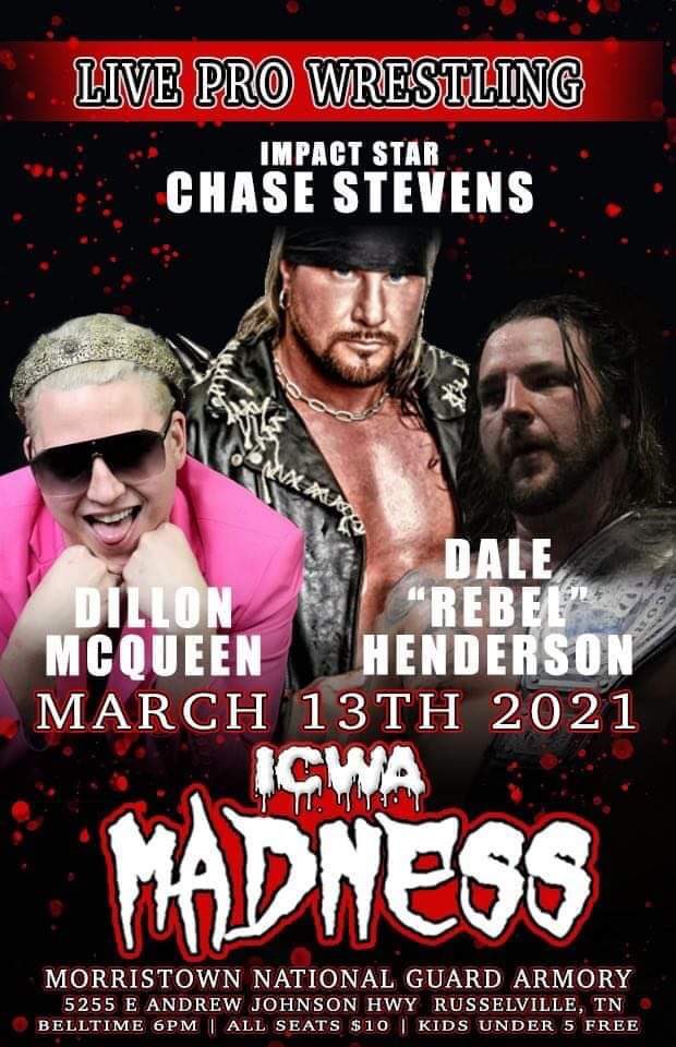 SATURDAY!

We return to Morristown, TN for Tag Team gold!

#prowrestling #WWE #WWENXT  #WWEHOF #WWERaw  #SmackDown  #AEWDynamite #AEW #AEWonTNT #AEWDarkElevation #WWEFastlane #Wrestlemania37 #WrestlingTwitter #Wrestling #luchalibre #wwenetwork #njpw #njpwworld #aewdark #impact