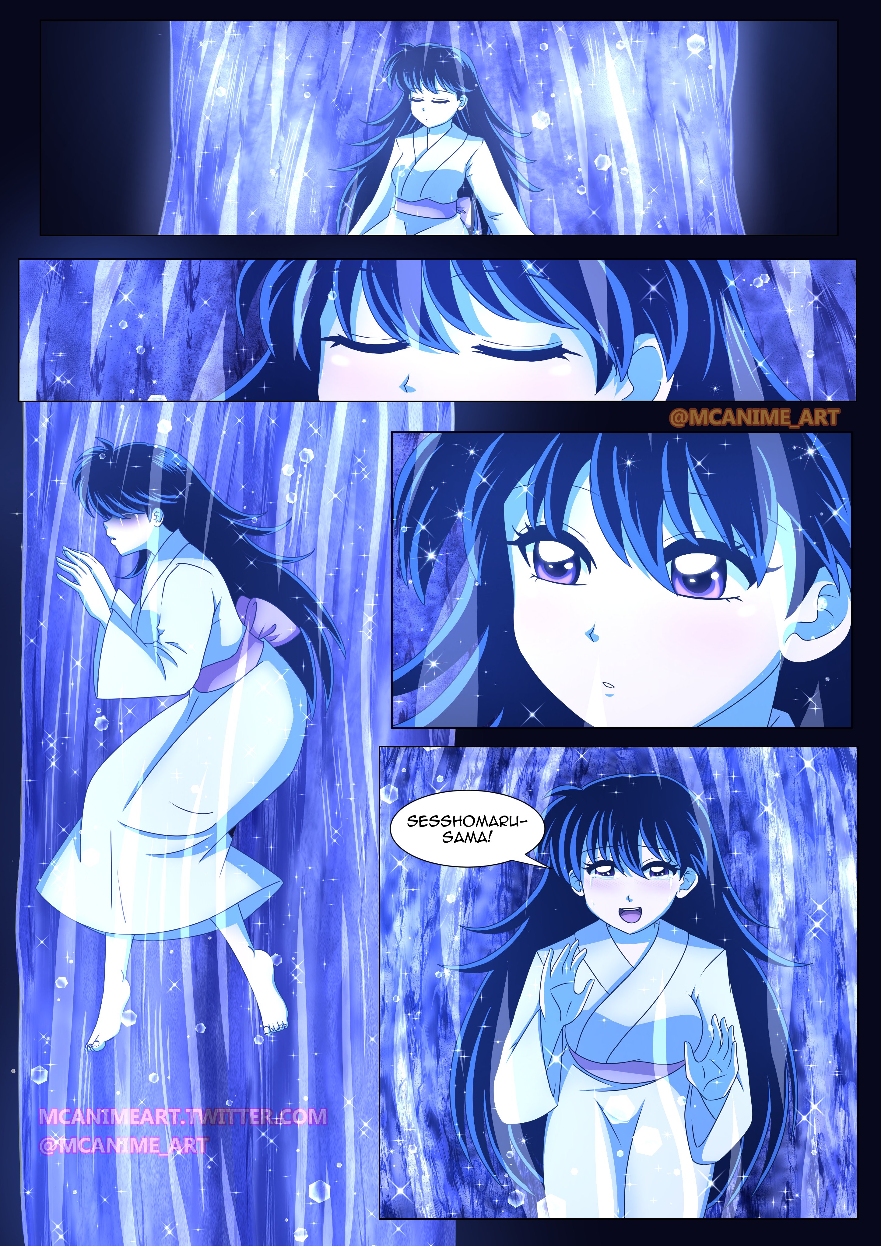 Yashahime: Princess Half-Demon  Sesshomaru and Rin reunite