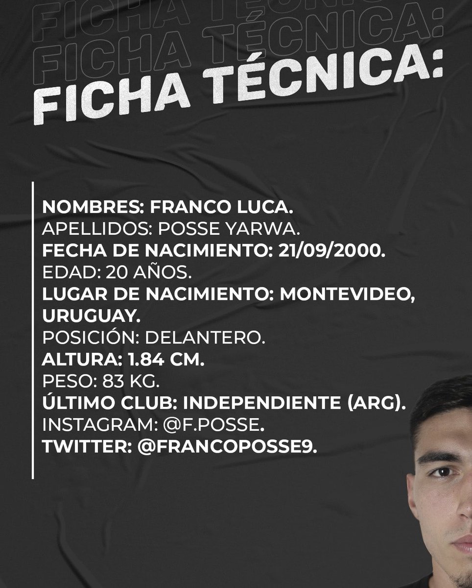 ZamoraFutbolC's tweet photo. 🆕🔥 ¡Nuevo refuerzo para el ataque del Tetracampeón! 
Franco Posse, de origen uruguayo, se convierte en blanquinegro para la #Temporada2021.

🇺🇾 ¡Bienvenido a #ZamoraFC, @FrancoPosse9! https://t.co/jLw8Nqd8pY