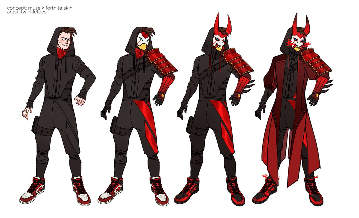 twinklefoes's tweet photo. found it in the drafts from last year, figured i'd post it now. hey @FortniteGame icon series for @muselk when ;) 

(bits and details taken from soldier/zen/ikonik) https://t.co/MIzWEvkF7x