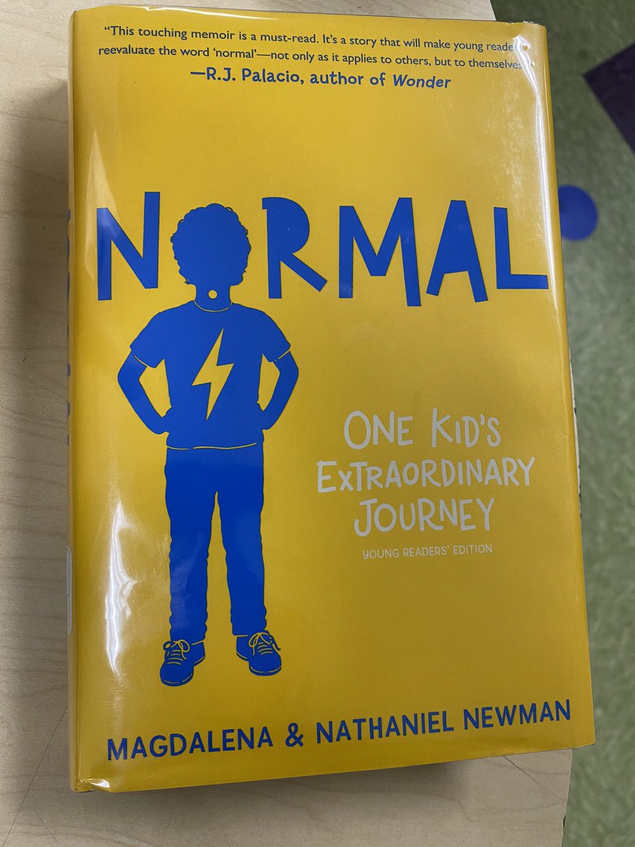 LibraryHighland's tweet photo. What does normal mean to you? Students in grades 4, 5 and 6 were honored to have that conversation with Magdalena and Nathaniel Newman, authors of Normal. We are so grateful to have experienced their positivity, kindness and generosity. @CheshirePublic @HighlandCT #normal #wonder https://t.co/RpyAQ2uxLQ