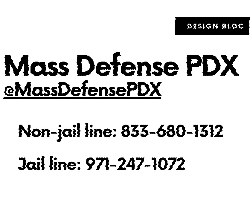 ALERTA//

• Follow @MassDefensePDX 

      - FBI door knock? call 833-680-1312
      - Jail support? 971-247-1072

#pdx #pdxprotestcomms #pdxprotest #ALERTA