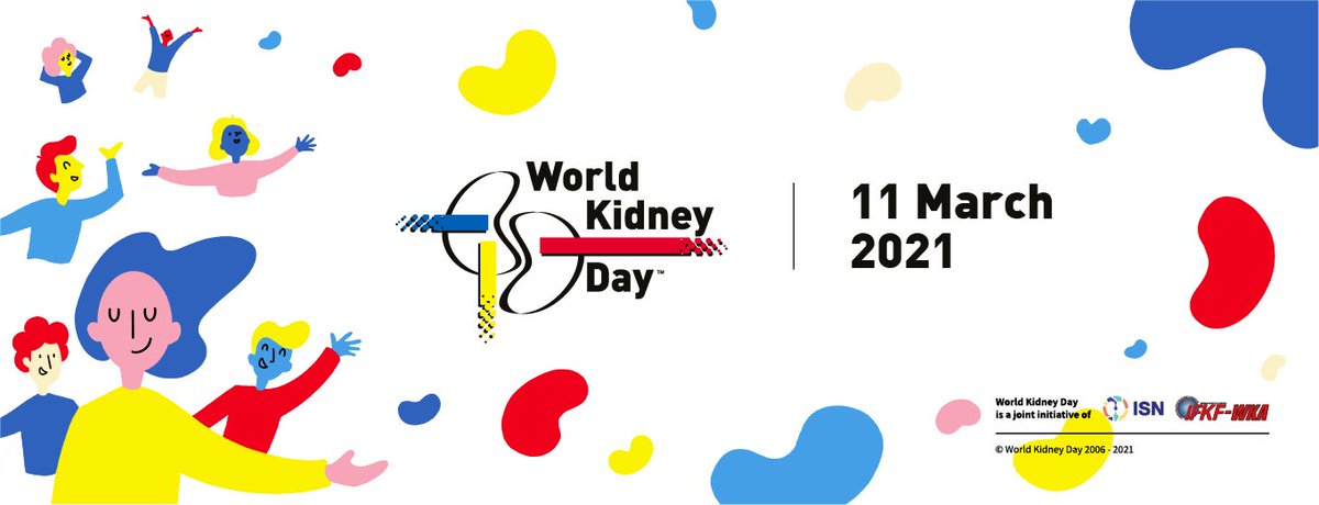 It's World Kidney Day! The WKD Steering Committee declared 2021, “Living Well with Kidney Disease.” It's about increasing education &amp; awareness of effective symptom management &amp; patient empowerment, with the goal of life participation. #WKD #kidneydiseaseinchildren #kidneydisease