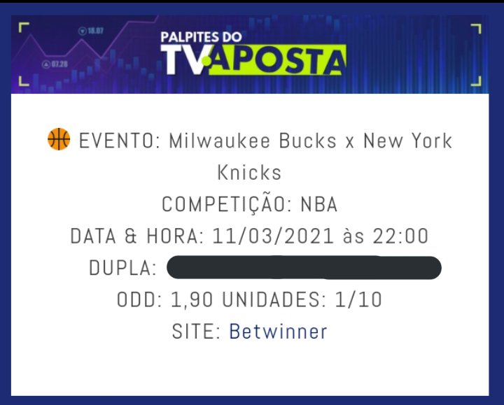 TvAposta's tweet photo. Também tem a dica para o jogo entre  Milwaukee Bucks x New York Knecks pela NBA.
https://t.co/efYgcs9Asr

#milwaukeebucks #newyorkknicks #nba #apostaNBA #palpitesgrátis https://t.co/aiP16OsQUt