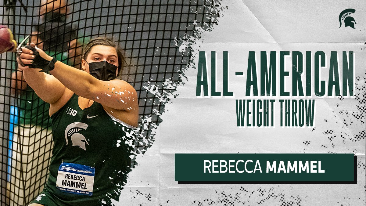 Congratulations to our newest All-American Rebecca Mammel, finishing eighth in the weight throw (21.69m)!

#GoGreen
