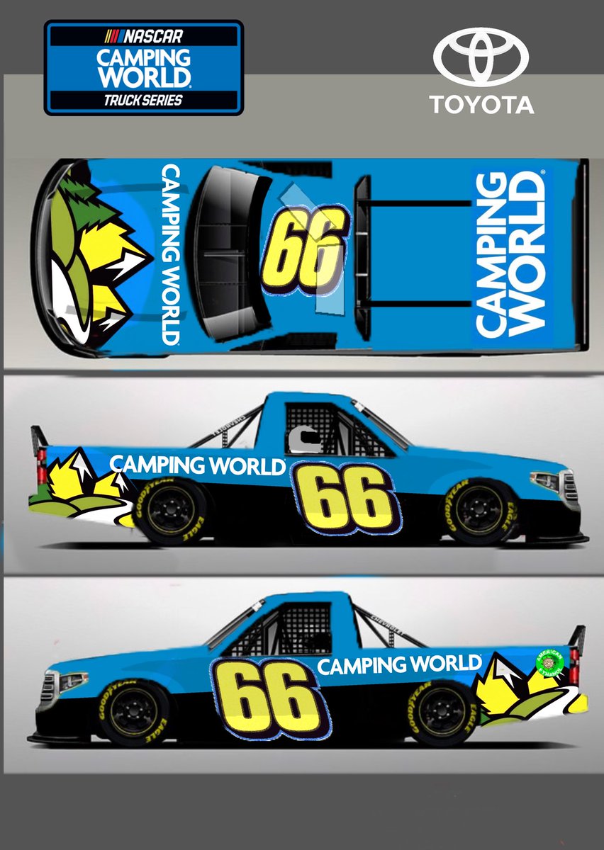 Part 2 for <a href="/marcuslemonis/">Marcus Lemonis</a> and <a href="/CampingWorld/">Camping World</a> 
There’s $20K on the line for the top 3! If one of my Designs win, I’ll donate the whole amount to a lucky truck team as a sponsorship  @HillMotorsport <a href="/ThorSportRacing/">ThorSport Racing</a> <a href="/KBMteam/">Kyle Busch Motorsports</a> <a href="/youngsmtrsports/">Young's Motorsports</a> <a href="/GMSRacingLLC/">GMS Racing</a> #campingworldwinner