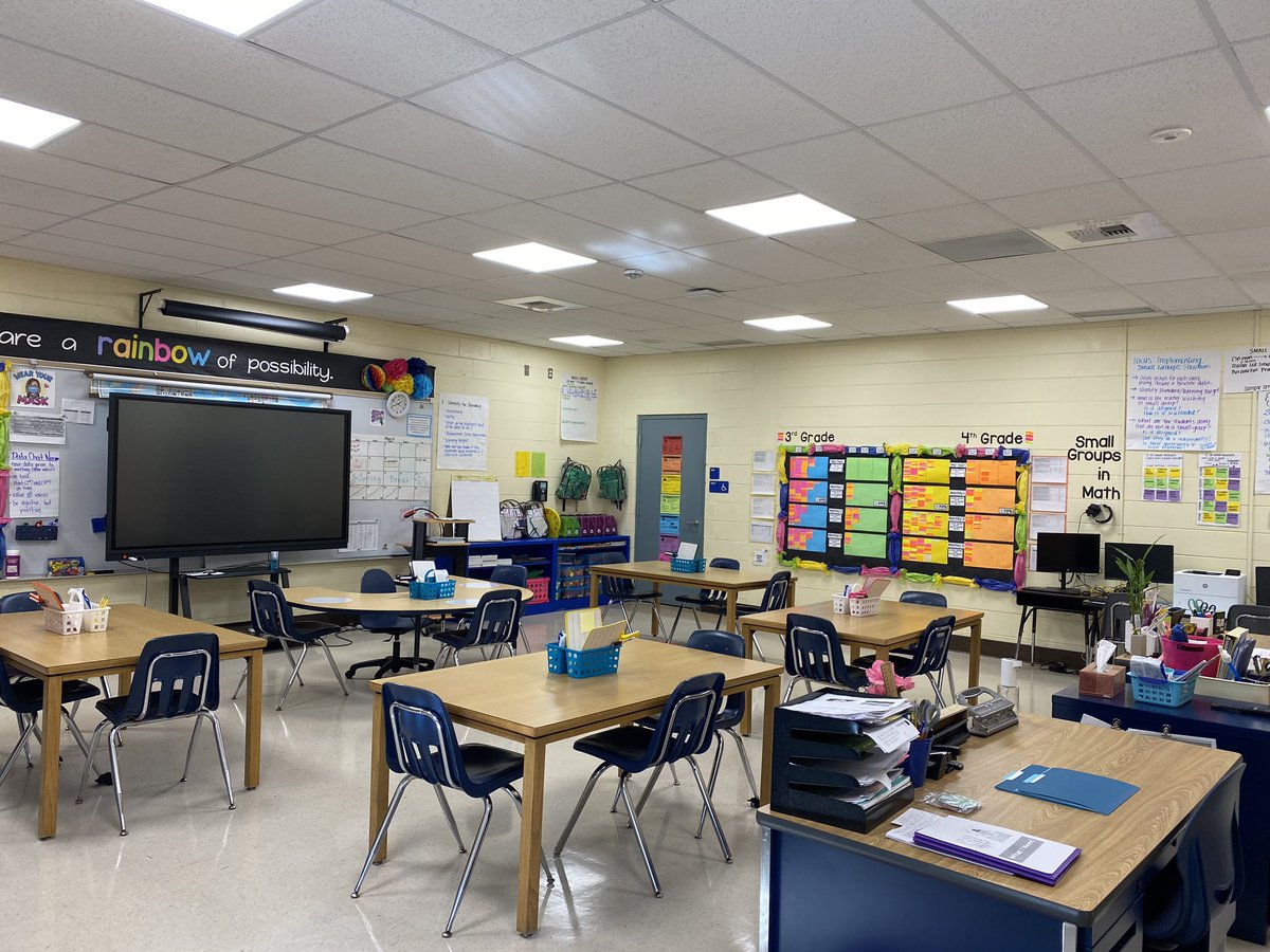 MsMAlphonse's tweet photo. 🌈This space makes me happy. But what makes me happier is all of the collaboration, conversations, and data driven decisions that take place here every day. I do have a pretty amazing math coach partner too! @MsE_Magic @KenlyCougars https://t.co/pWQfPiwlLf