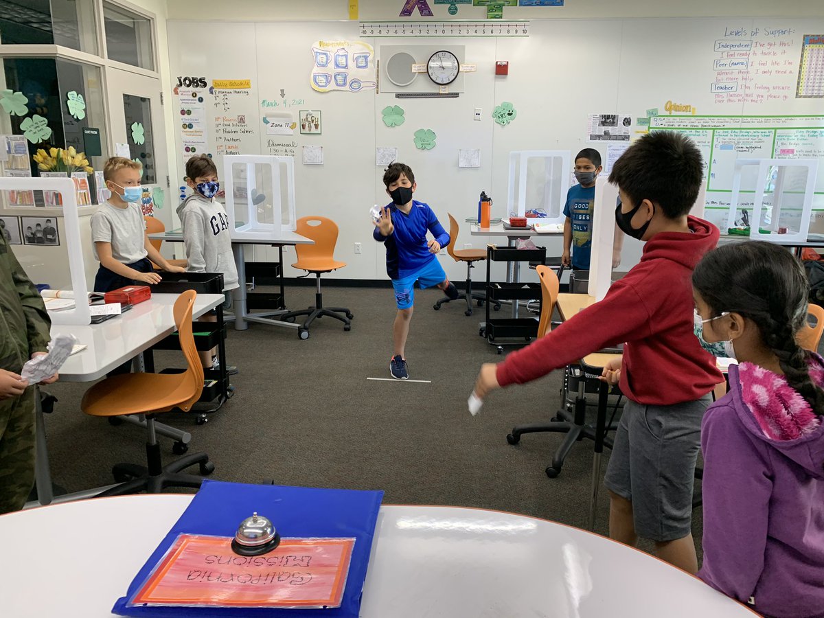 MrsHansenEDU's tweet photo. Playing Trashketball to review learning! 🏀 I’ve never seen this crew so fired up about learning, and that’s really saying something. #Hansen4th recommends Trashketball to everyone. #Trasketball #GamesHelpUsReviewLearning #MixItUp #SycRidge #DMUSD https://t.co/TcKuqi1F4e