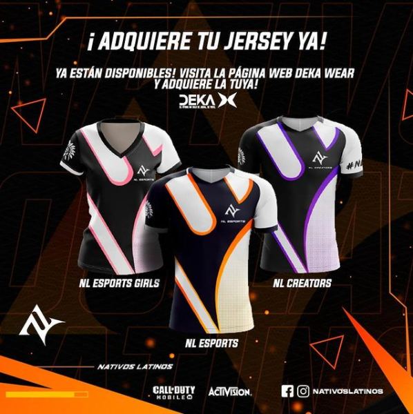¡Ya están disponibles! 👕
Adquiere tu jersey por medio de la página web <a href="/DekaMX/">Deka</a>!
No te los pierdas! Jersey de NL Esports, NL Esports Girls y NL Creators.
Si adquieres una, sube una foto con el jersey y nos etiquetas 🔥🔥
👉 dekawear.com.mx/product-catego…
*Venta exclusiva México 🇲🇽 *