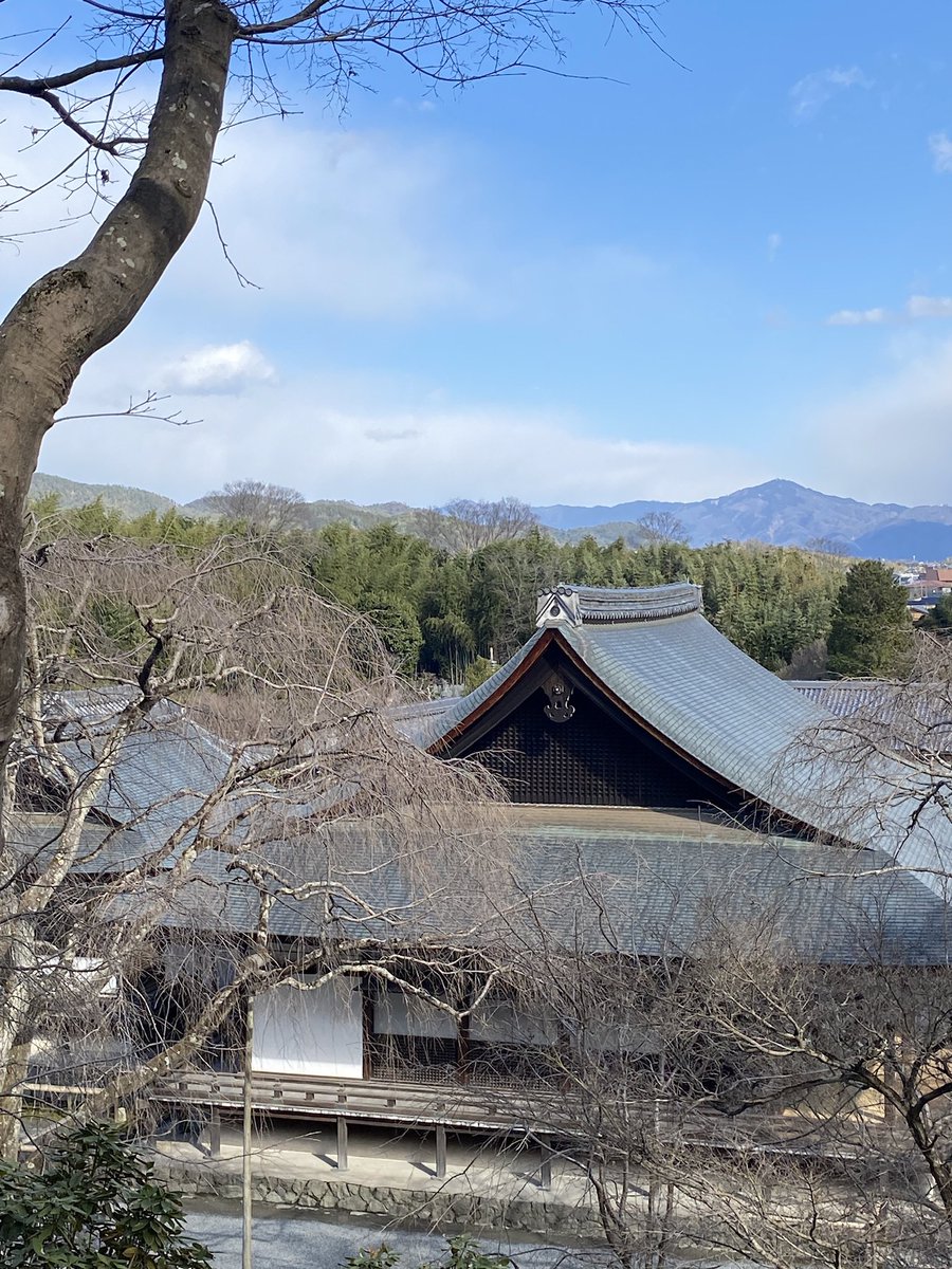 Kaz 嵐山の天龍寺から比叡山 桜が咲いたらここは人多すぎて来られない処です