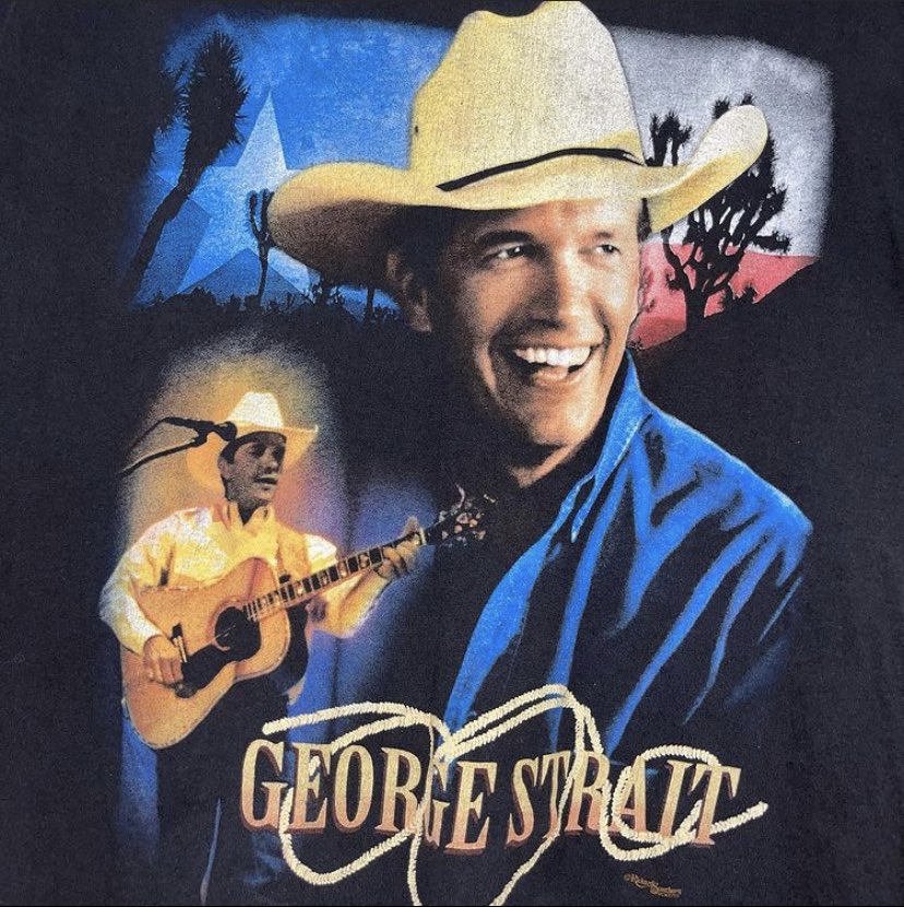 VtgAffiliated's tweet photo. George Strait T shirt / Size XL / Price $35 #vintage https://t.co/OPPEZthFOs