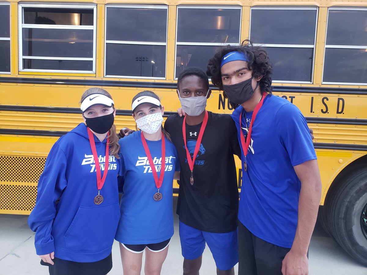 BN_Tennis's tweet photo. Our kids fought well today in the Colleyville Tournament.  Congrats to our individual medalists!
🥉Madelyn/Addyson  - GD 
🥉Luchiano/Jackson  - BD https://t.co/Tu4dDC5Rzo