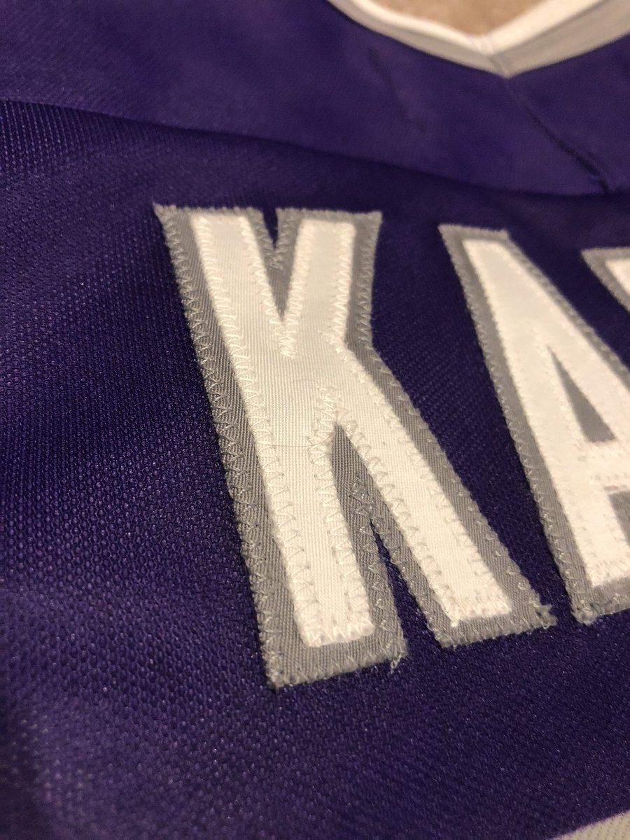 Unbelievable find thanks to <a href="/TheJerseyFinder/">The Jersey Finder- TJF</a>. 25yrs old and the stitching is still in pristine shape. I’ve learned of a trick to get the folds out of numbers too so this will be looking brand new very soon