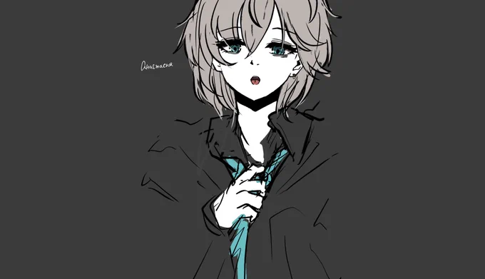 黒シャツアーニャちゃんらくがき 