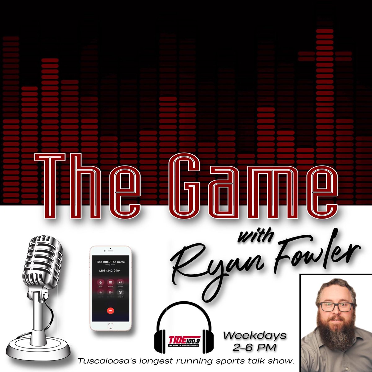 RyanCFowler's tweet image. . @TheGAMEon1009 with @RyanCFowler each weekday from 2-6pm on Tide 100.9 in Tuscaloosa
Daily coverage of Alabama Crimson Tide Athletics
Listen online Tide1009.com or via free Tide 100.9 app