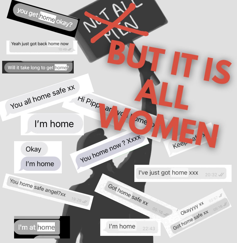 It might not be all men, but it is all women. Every single women can tell you of a time they have felt uneasy, they have held their bag a little closer, have gripped their keys a little bit tighter and have felt that racing heart.
#notallmenbutallwomen 
I just want to walk home