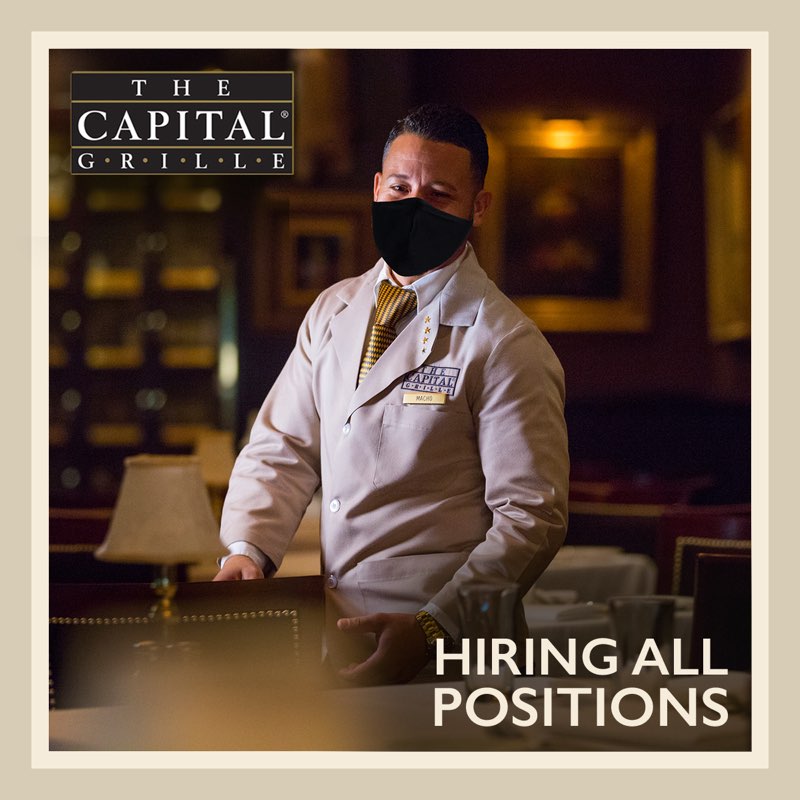 It’d be a pleasure to welcome you to our team—we’re hiring for all positions in Parsippany, NJ. If you or someone you know is interested, please apply at srgjobs.darden.com. #TeamCapitalGrille #Hiring #Careers
