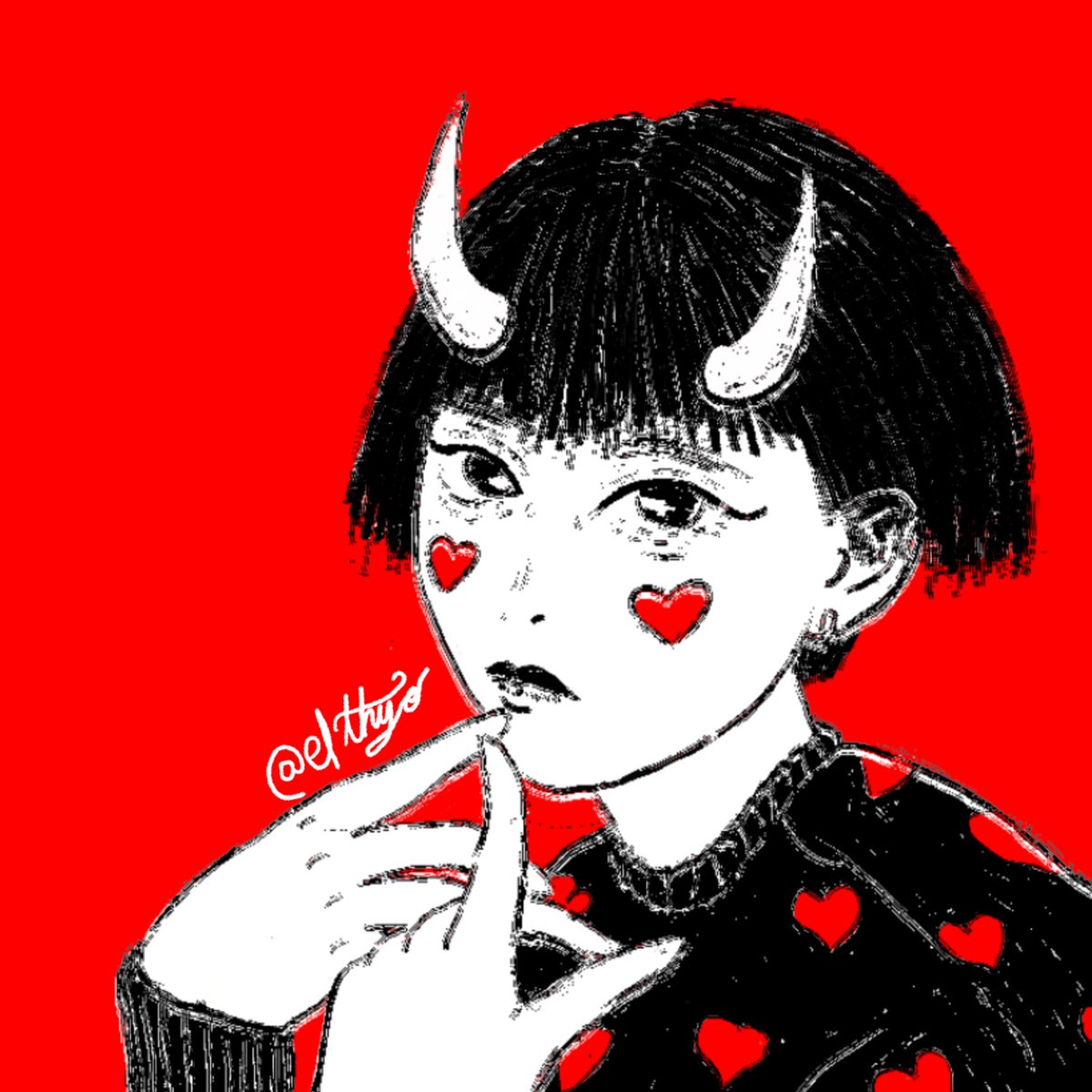 elthyo's tweet photo. ❤️👹❤️ https://t.co/hHg9RroUim