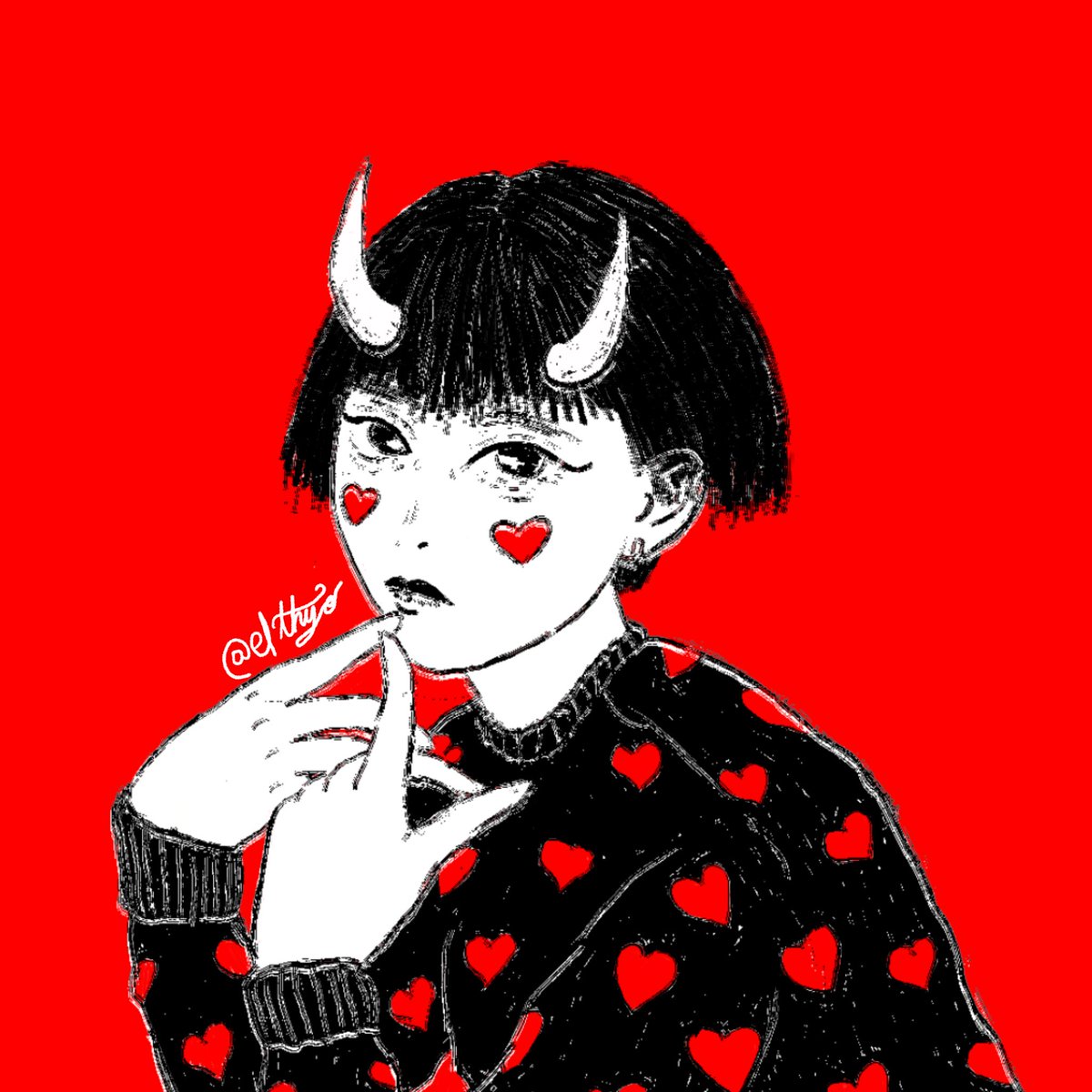 elthyo's tweet photo. ❤️👹❤️ https://t.co/hHg9RroUim