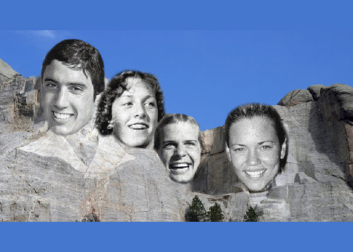 SwimmingWorld's tweet photo. Who Makes the Mount Rushmore of NCAA Division I Swimming? - https://t.co/EJFYEhri38 @NatalieCoughlin @JohnNaber @CSCAA @RowdyGaines https://t.co/OjCeVoS2Tp