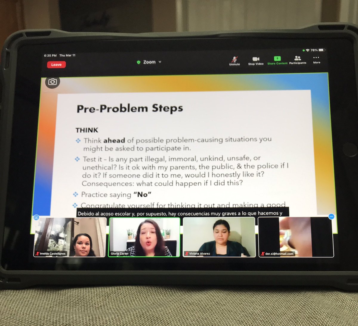 ACE Family Engagement- Great session with lots of parent tips such as Solving problems by addressing them as a family. <a href="/MissPina27/">M Pina</a> <a href="/SaldivarHCISD/">Jesse Saldivar</a> @HcisdVernonMS