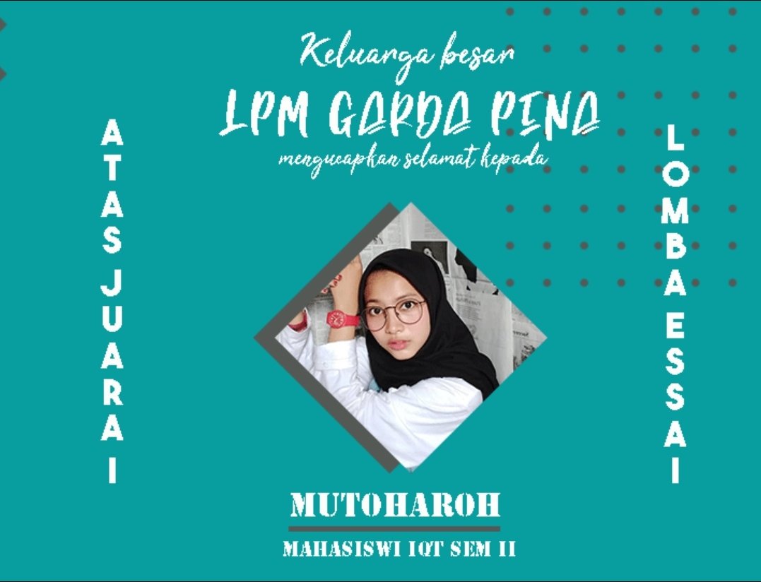 narasigardapena's tweet photo. Mengucapkan selamat atas juara 1esai CSSMoRA UIN SUKA. Semoga bisa semakin menginspirasi teman² yang lain untuk terus berkarya.
#narasi #gardapena #esai #CSSMoRA https://t.co/PbfI9zBQAg