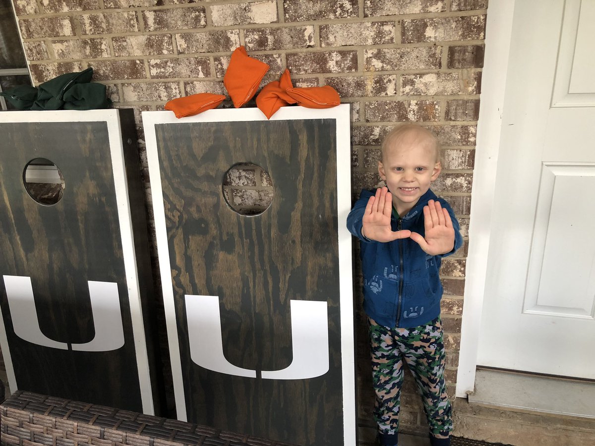 TejedaBrad's tweet photo. Cane fans please help me make Luca’s day a bit better! RT and Like and lets show Luka, who is going through leukemia at the moment our support. All he wants is something from @Coach_MannyDiaz or @TwentyER. My guys @CoachRobLikens @GarinJustice please help if possible! 🙌🏻 https://t.co/IuZVbYbi9m