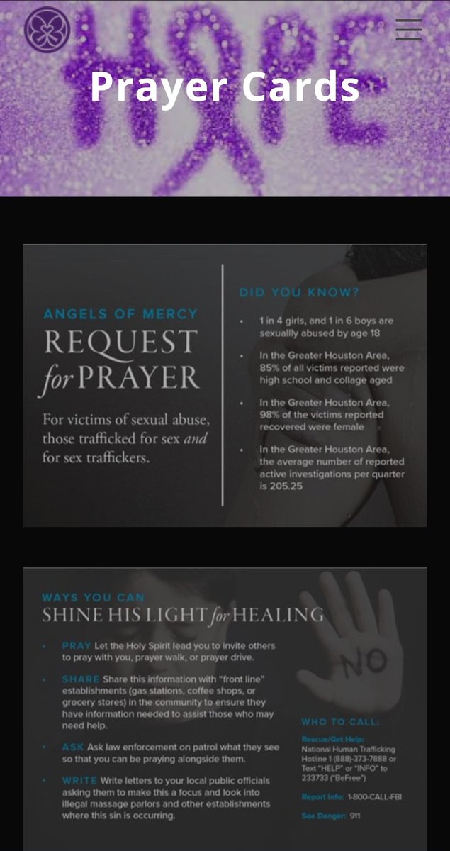 HopePyxGlobal's tweet image. #HoustonPrays 

#HopePyxGlobal #hope #sextrafficking #humantrafficking #SexaulAssault #MeToo 

To download go to
hopepyxglobal.org/prayer-cards.h…