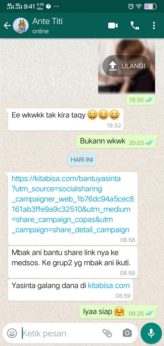 hilomatcha's tweet photo. "TWITTER PLEASE DO YOUR MAGIC"

Aku barusan dapat chat dari tante aku kalau beliau open donasi buat anaknya ((keponakan aku)).

Keponakan umurnya baru 3thn yang butuh biaya buat pengobatan karena menderita penyakit Hearing Profound Loss sejak lahir. -

https://t.co/v2PGwlwex3 https://t.co/FY6AXZ4P3d
